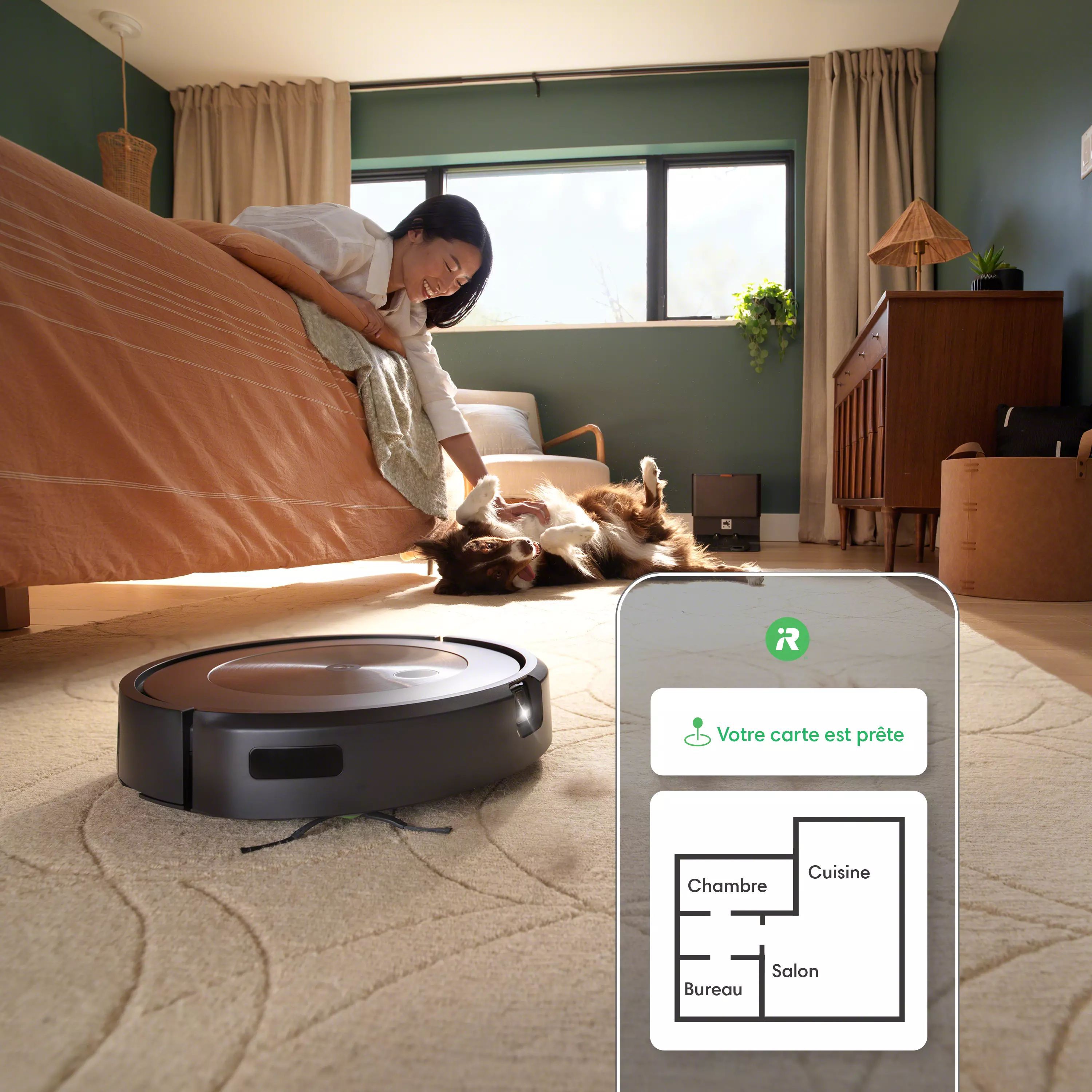 Roomba® j9+ | Robot aspirateur pour poils d'animaux et saleté